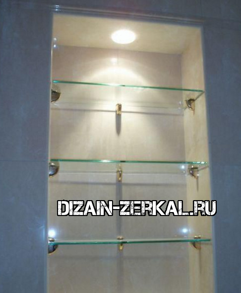 полки из закаленного стекла