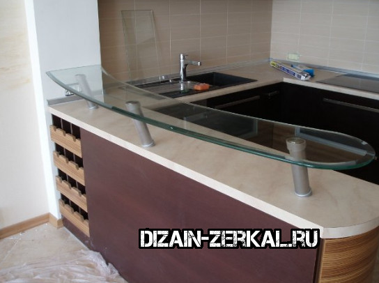 столешница из закаленного стекла