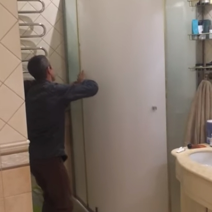 Установка душевой кабины